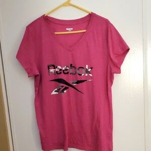 Reebok Pink Crew Neck Tee